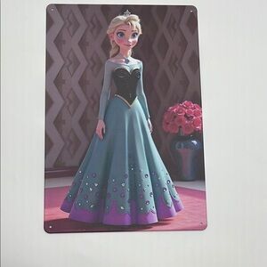Frozen Elsa Metal Wall Art